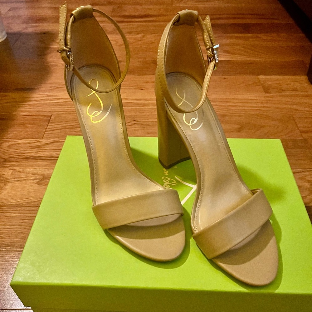 Sam Edelman Tan Block Heel Sandals